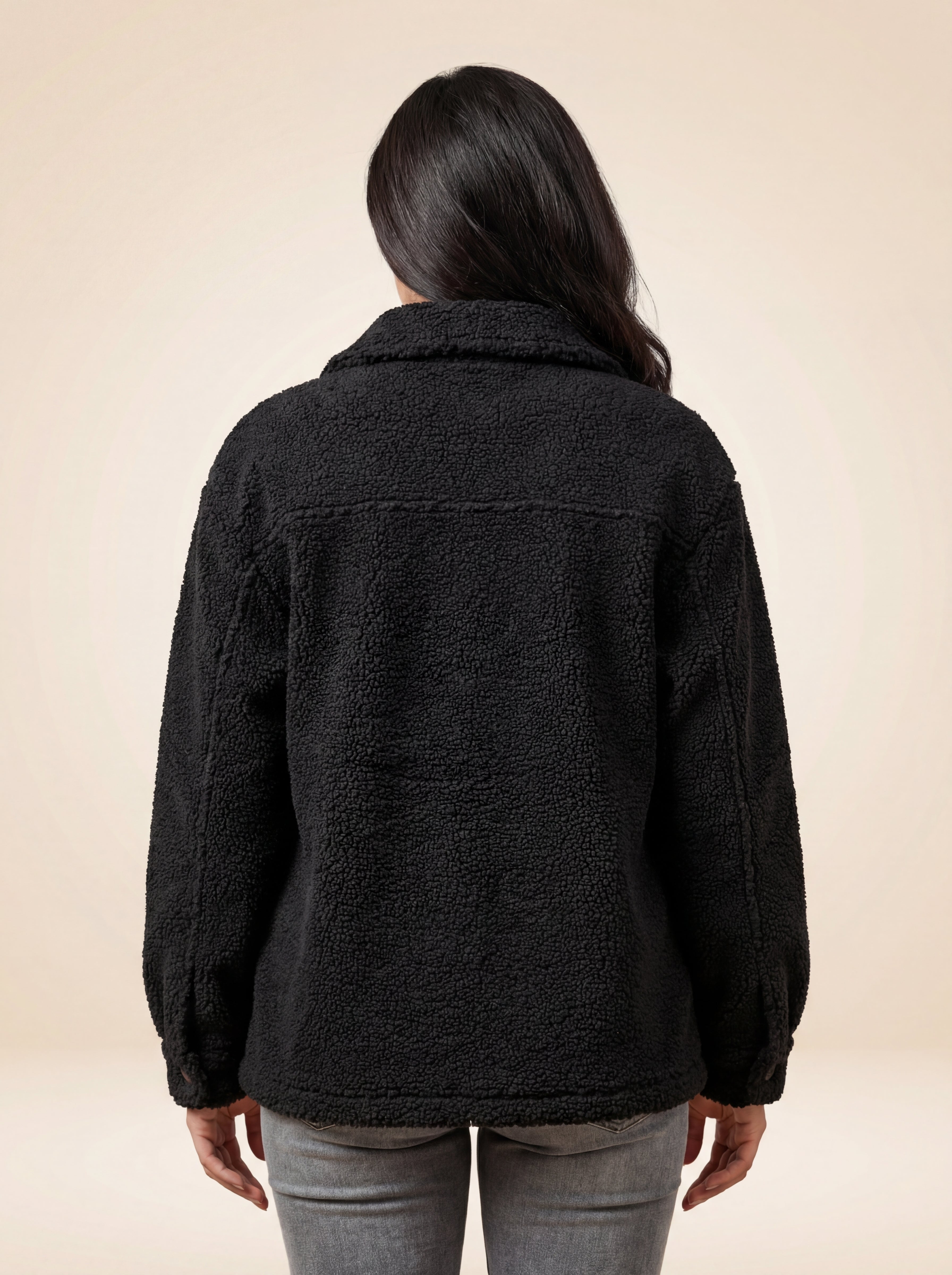 Women’s Sherpa Jacket Button Up