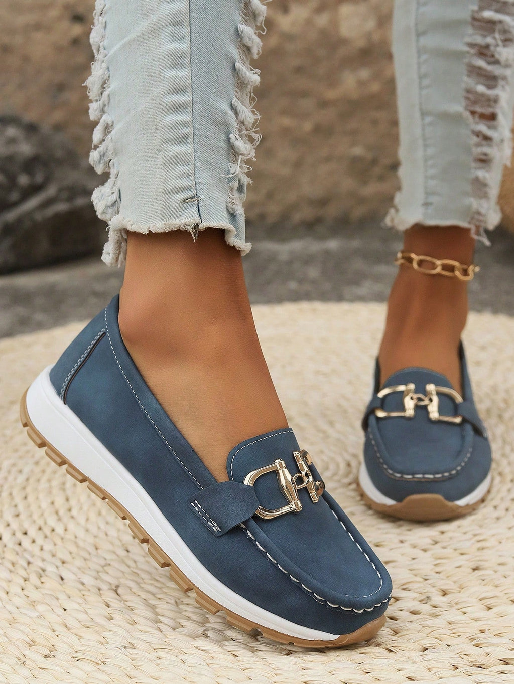 Women’s Slip On Loafers Lace Up