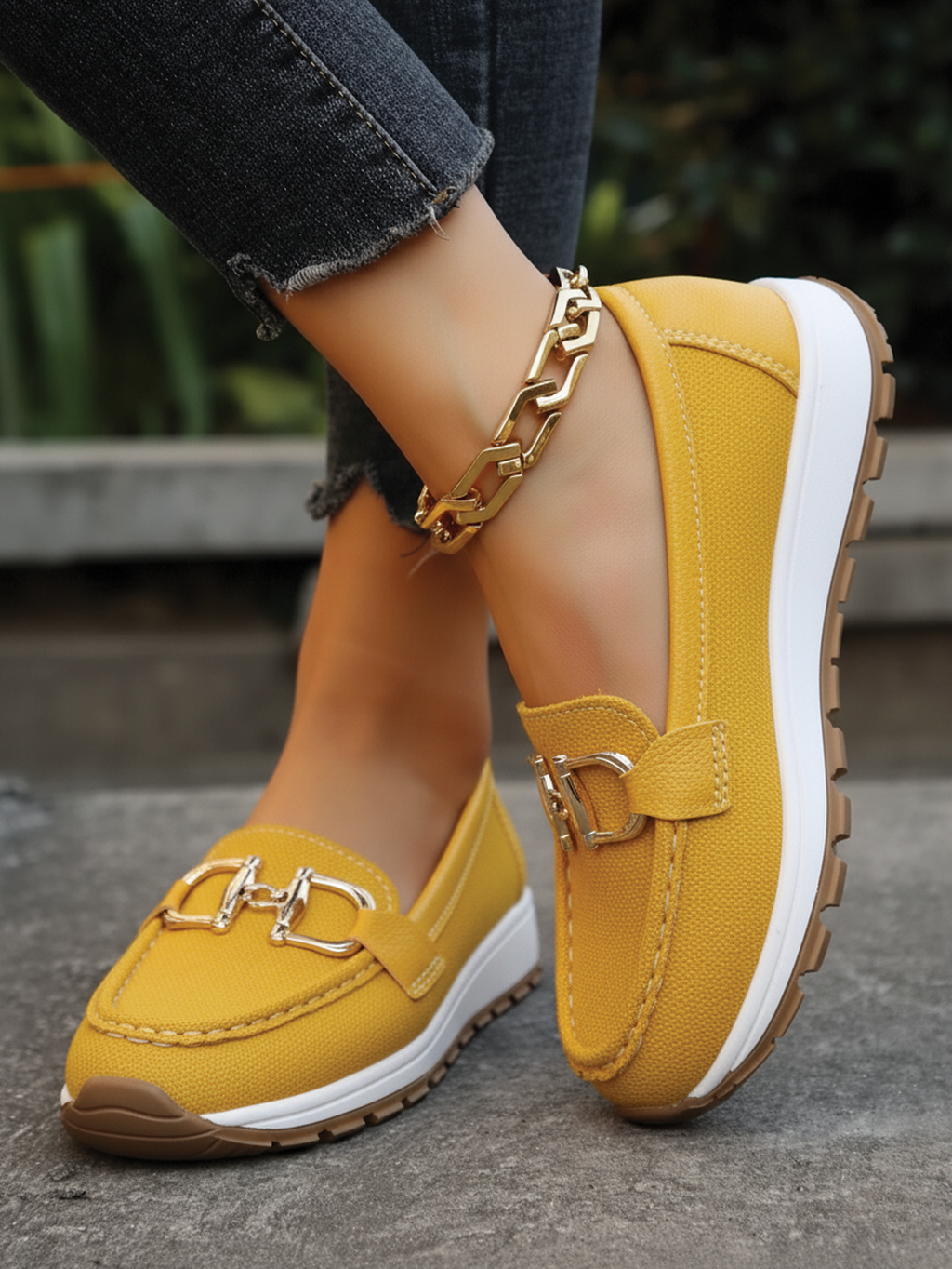 Women’s Slip On Loafers Lace Up