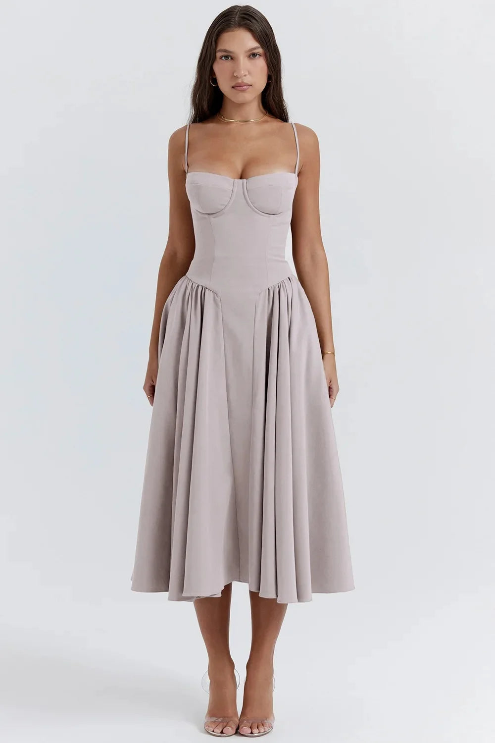 Women’s Strapless Cocktail Dress Midi