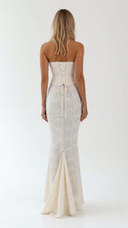 Women’s Strapless Mermaid Maxi Dress