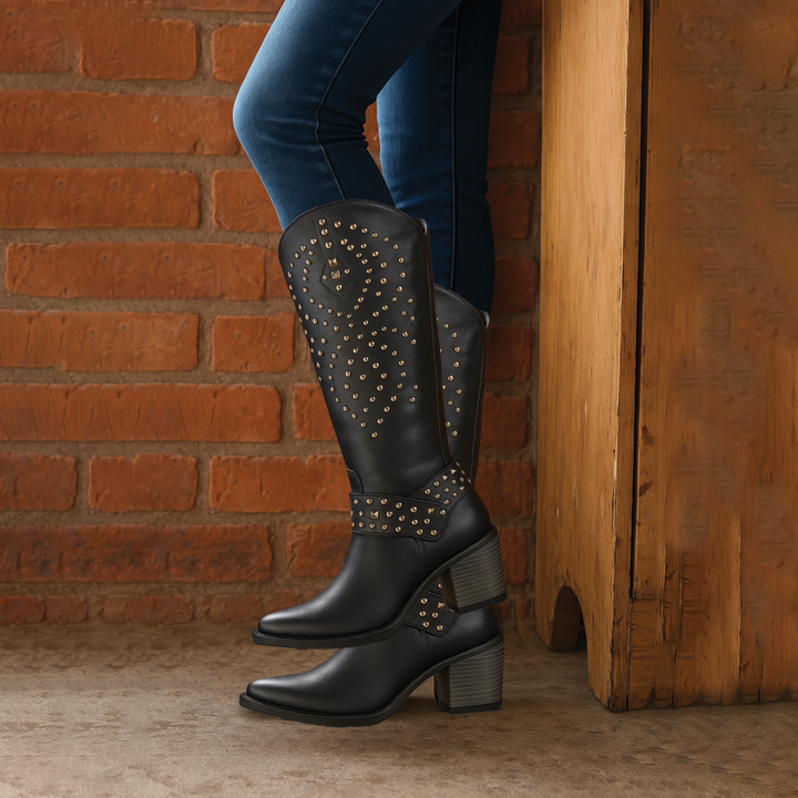 Women’s Studded Knee High Boots