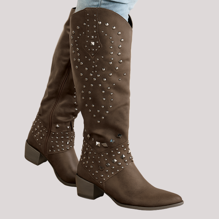 Women’s Studded Knee High Boots