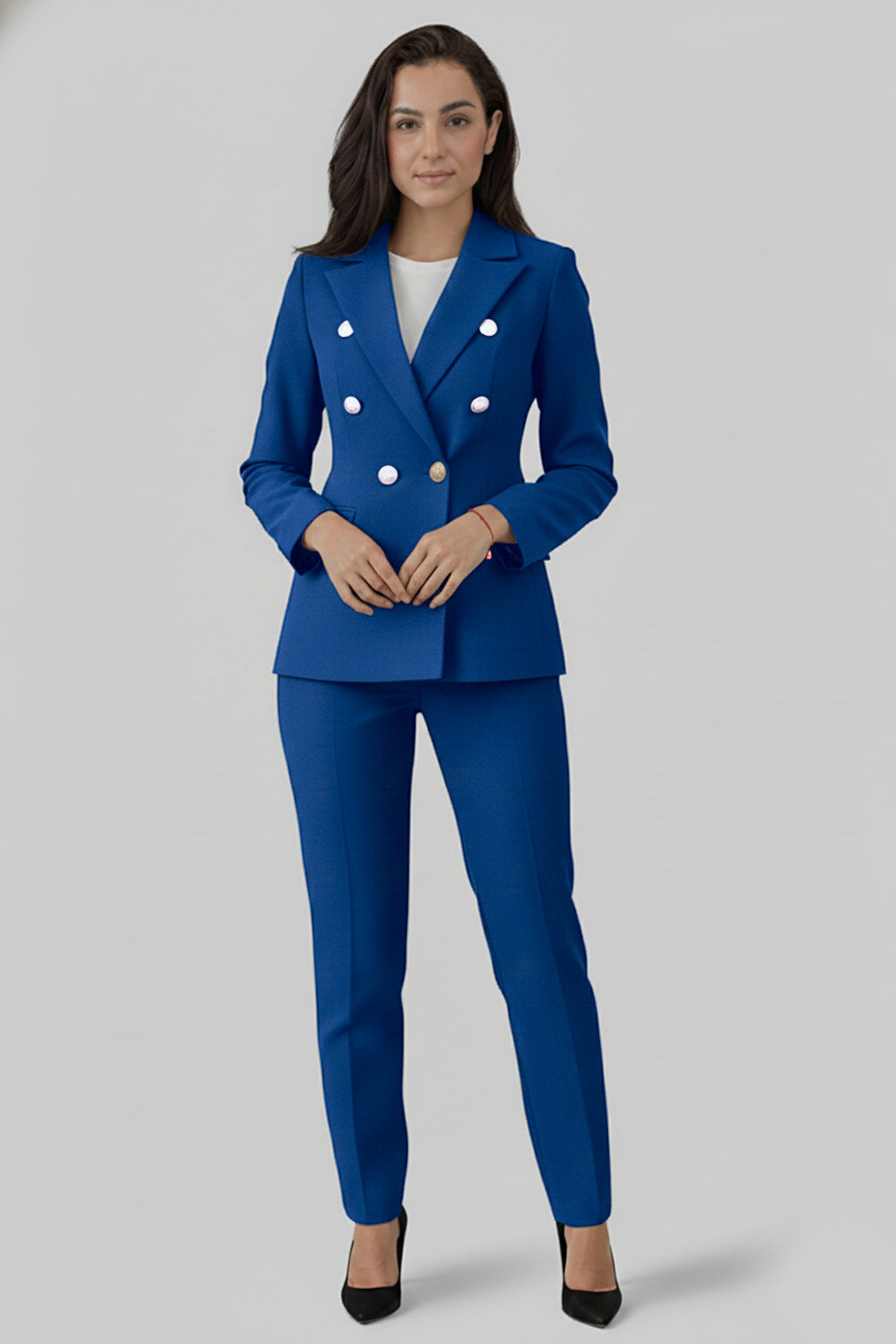 Women’s Tailored Suit Set Double Breasted Blazer
