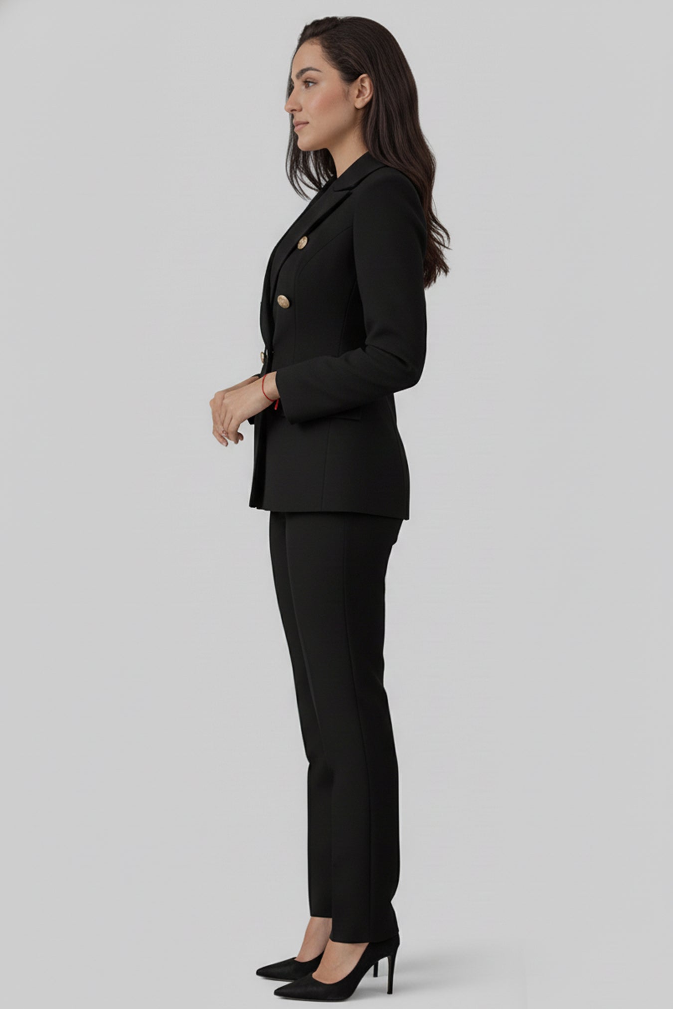Women’s Tailored Suit Set Double Breasted Blazer