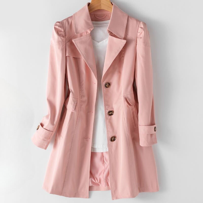 Women’s Trench Coat Button Front