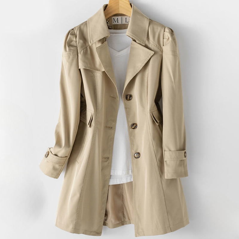 Women’s Trench Coat Button Front