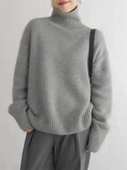 Women’s Turtleneck Knit Sweater Long Sleeve