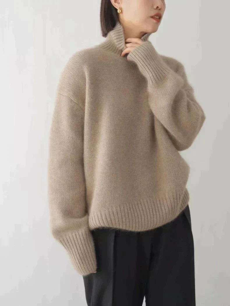 Women’s Turtleneck Knit Sweater Long Sleeve