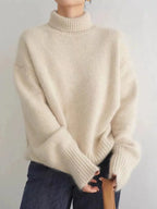Women’s Turtleneck Knit Sweater Long Sleeve