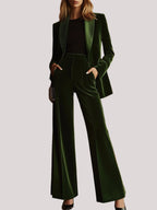 Women’s Two Piece Suit Wide Leg