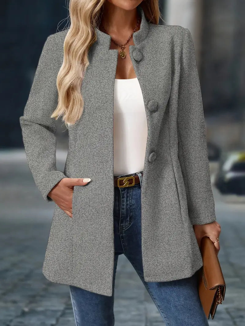 Women’s Winter Blazer with Buttons