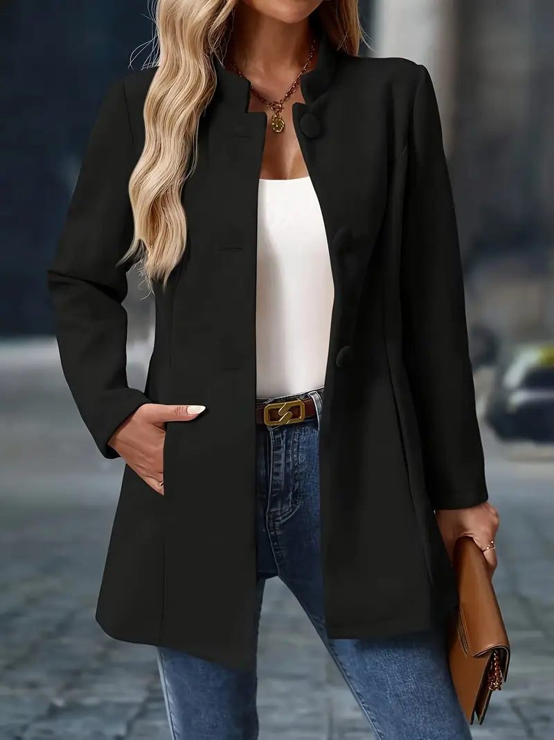 Women’s Winter Blazer with Buttons