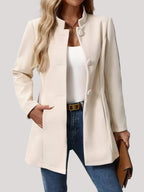 Women’s Winter Blazer with Buttons
