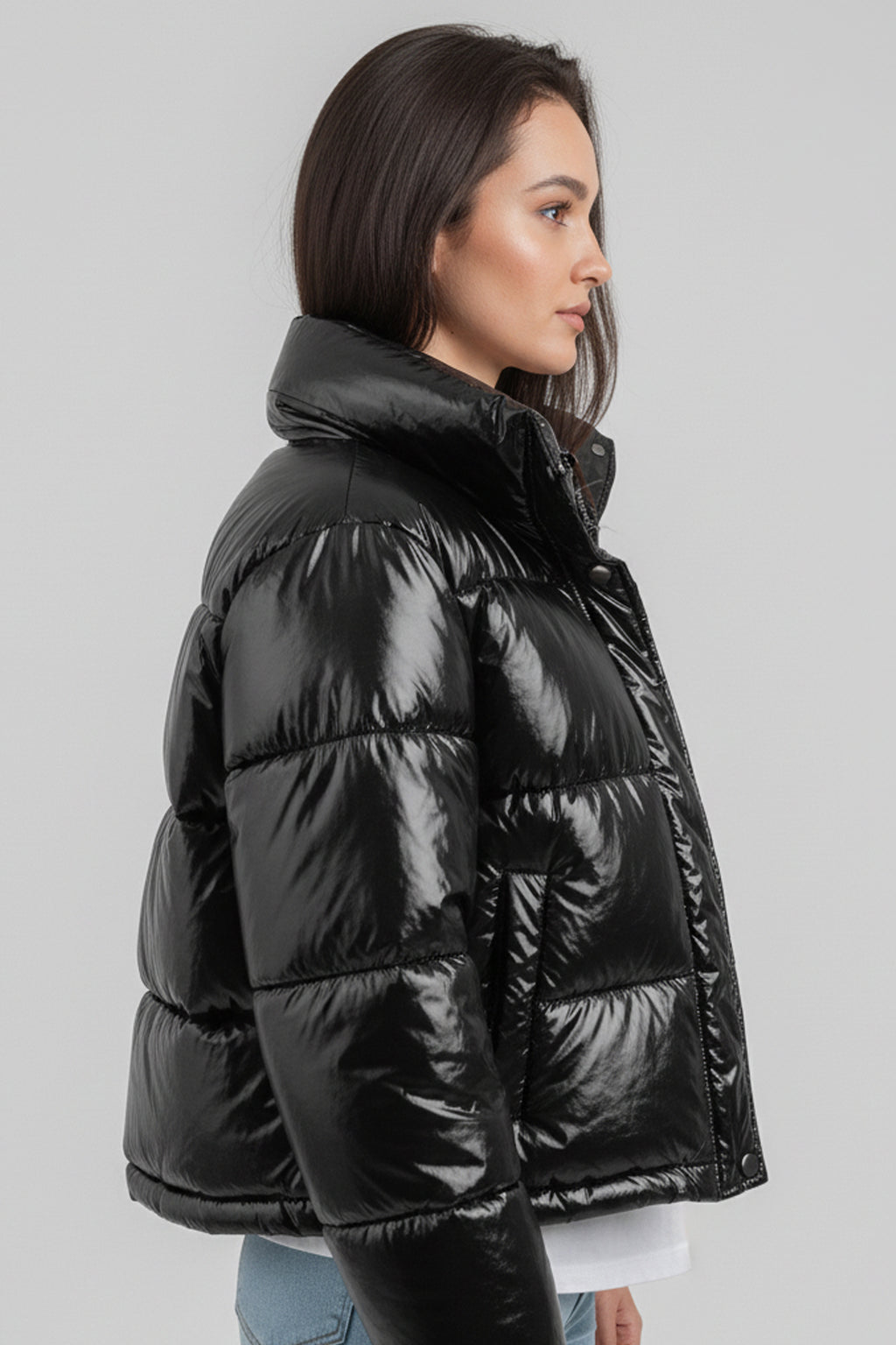 Women’s Winter Cropped Puffer Jacket