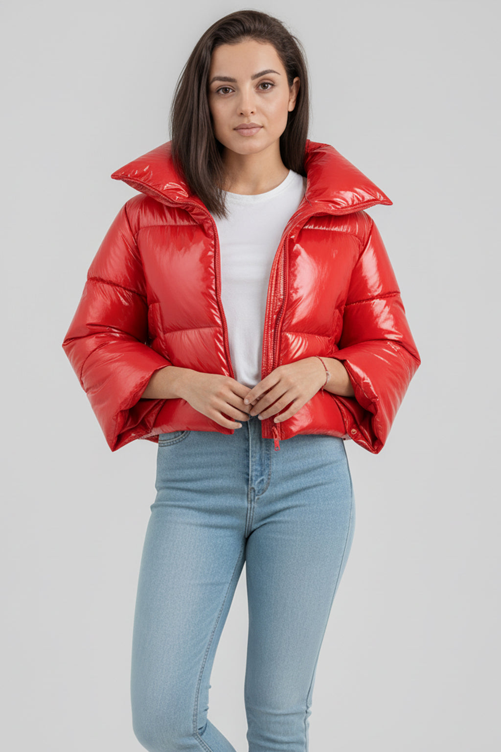 Women’s Winter Cropped Puffer Jacket