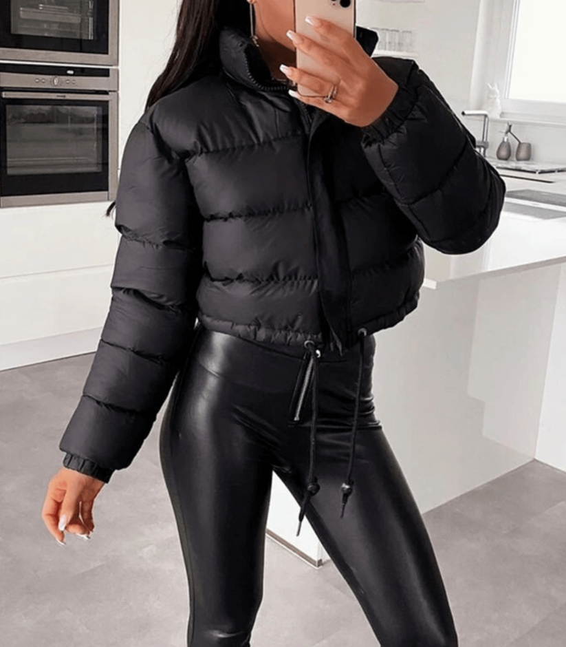 Women’s Winter Cropped Puffer Jacket