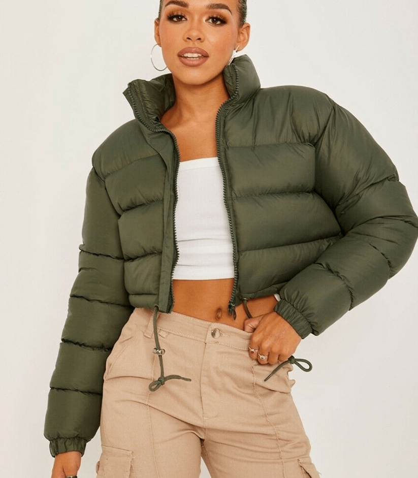 Women’s Winter Cropped Puffer Jacket
