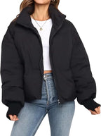 Women’s Winter Puffer Jacket Zip Up