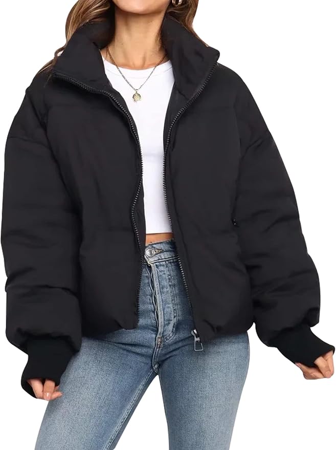 Women’s Winter Puffer Jacket Zip Up