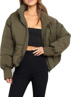 Women’s Winter Puffer Jacket Zip Up