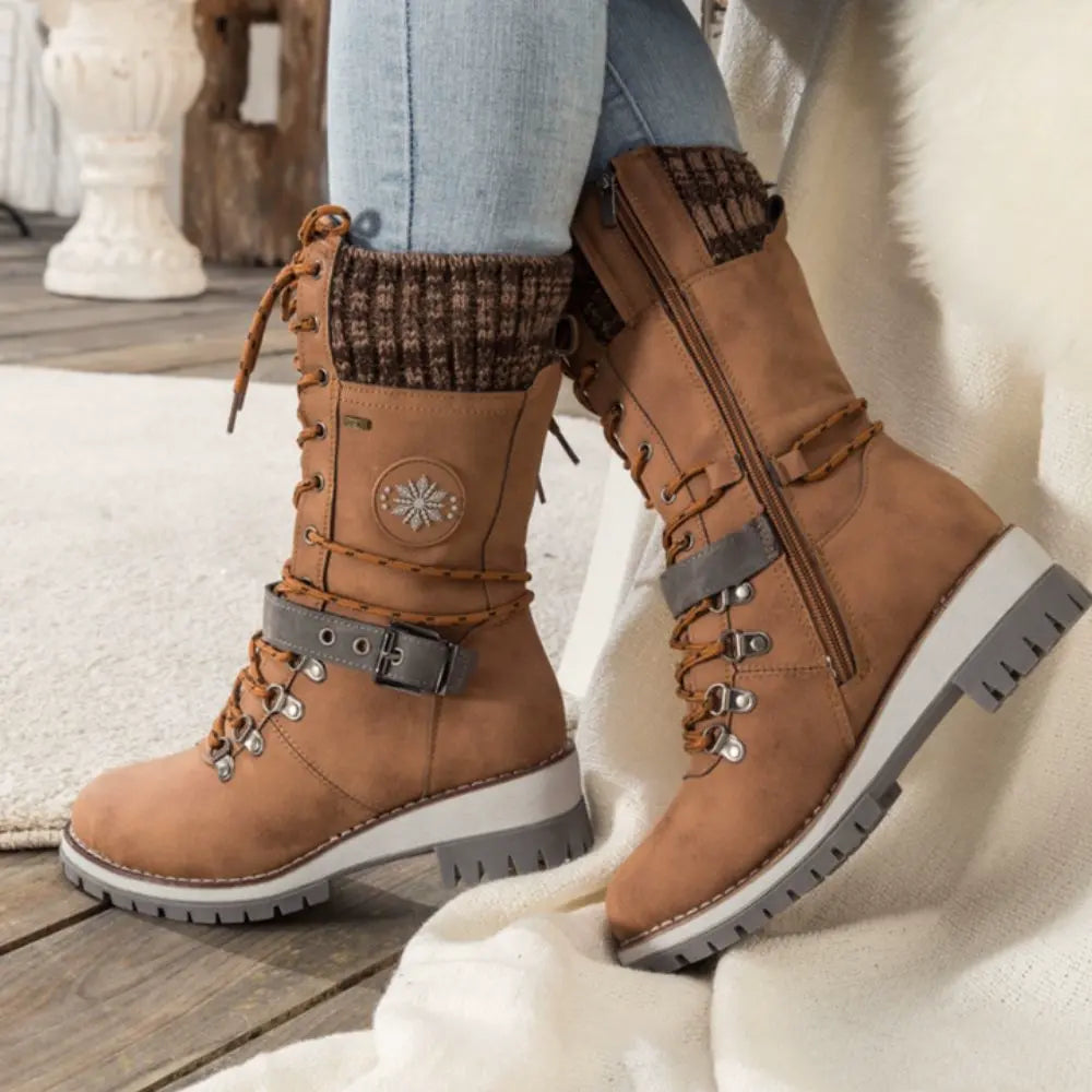 Women’s Winter Snow Boots Lace Up