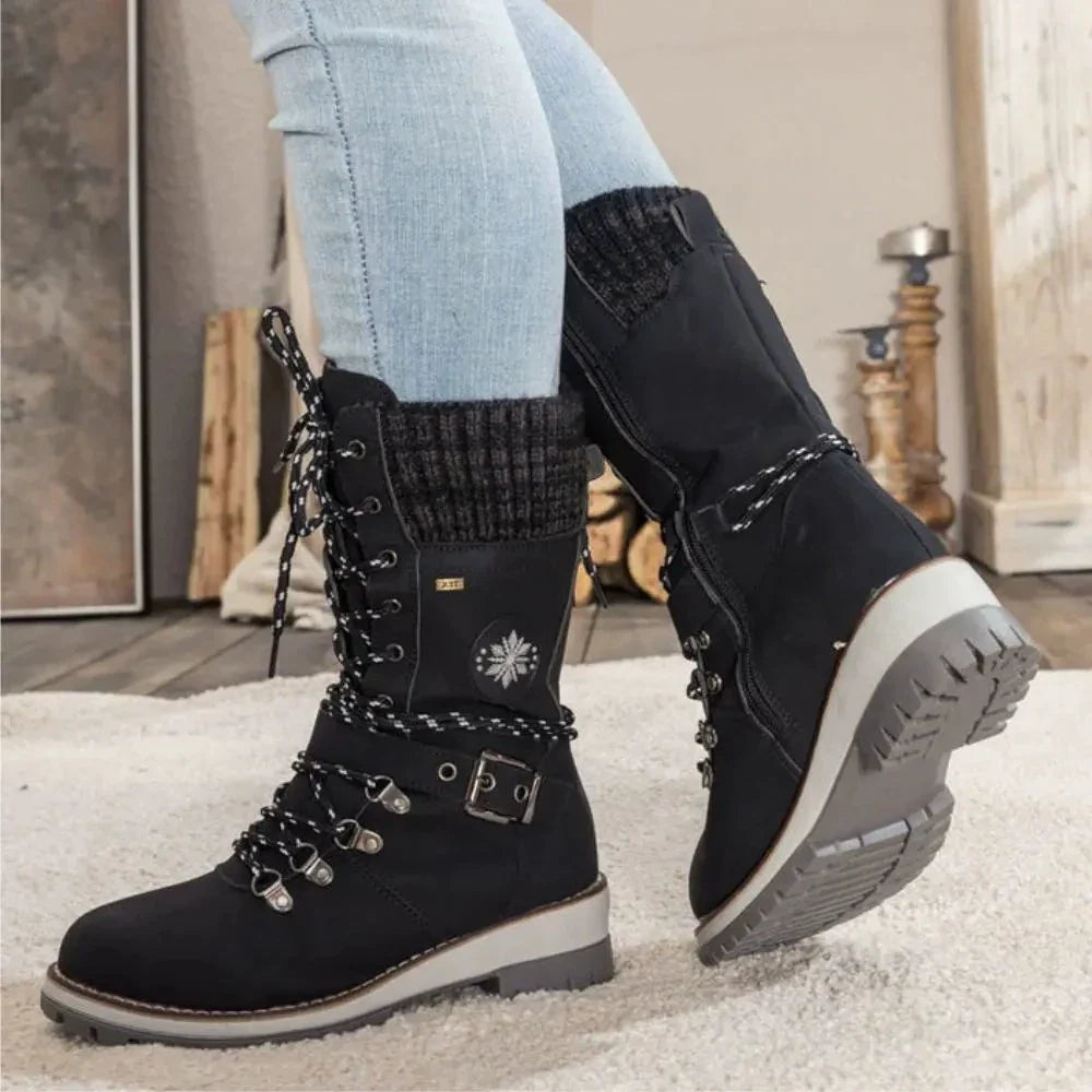 Women’s Winter Snow Boots Lace Up