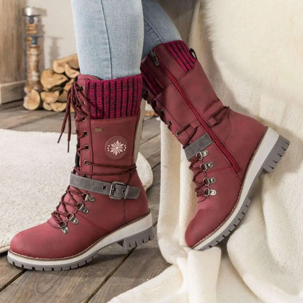 Women’s Winter Snow Boots Lace Up
