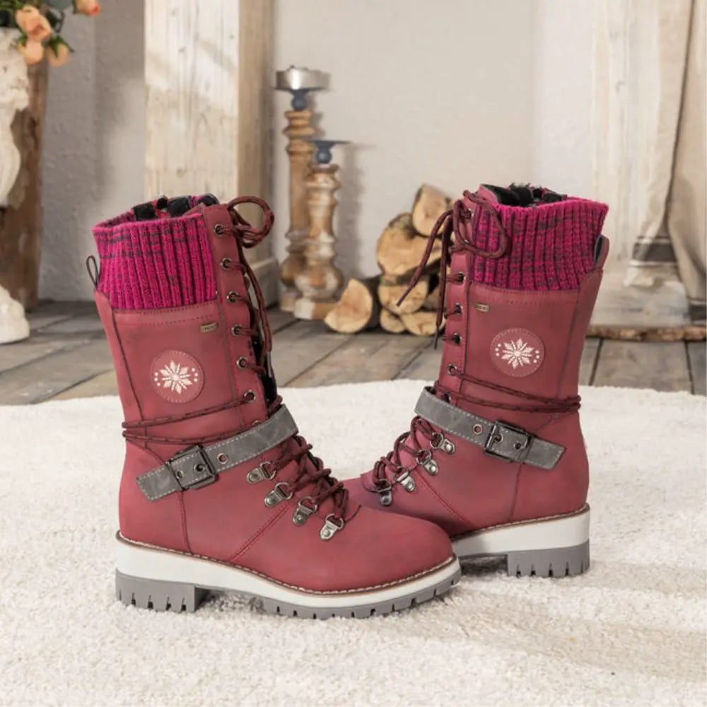 Women’s Winter Snow Boots Lace Up