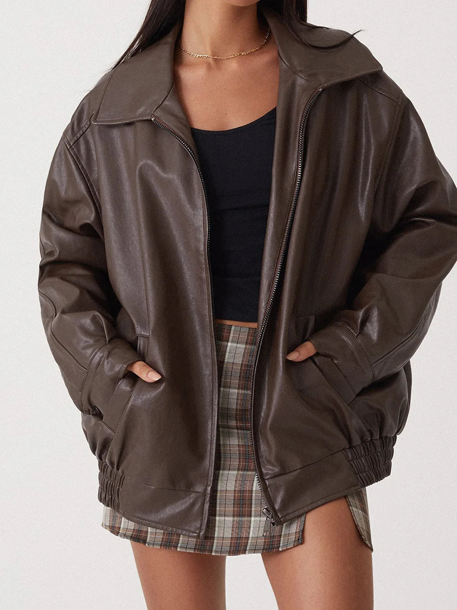 Women’s Zip Up Bomber Jacket