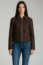 Women’s Zip Up Cropped Jacket